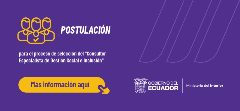 Postulación para el proceso de selección del 